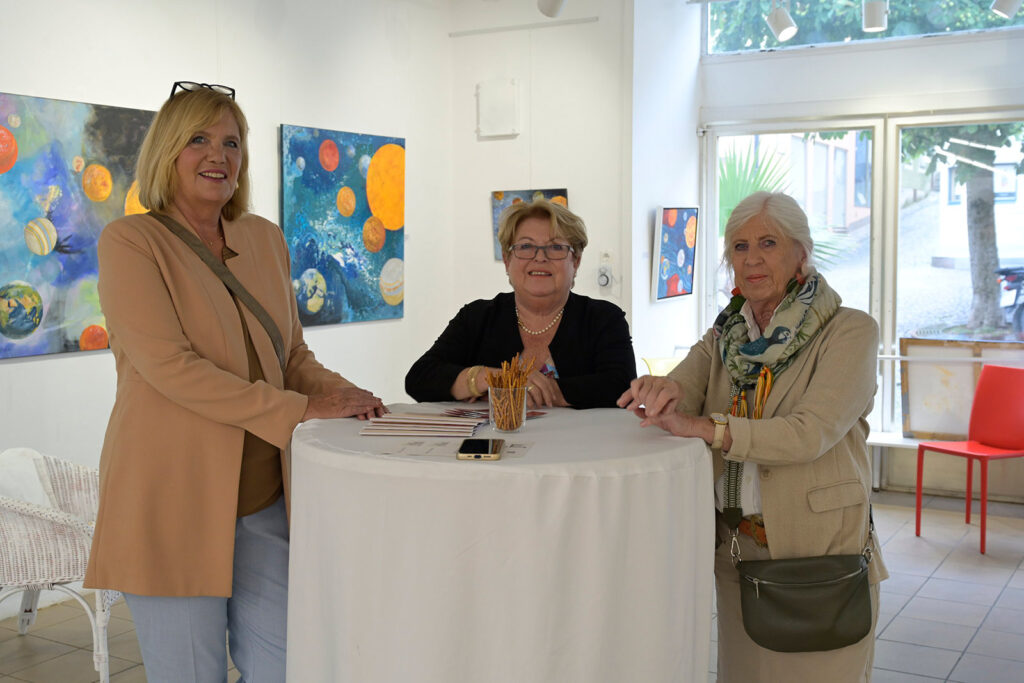 Besucher Christine Danninger Ausstellung Atelier am Markt Gmunden