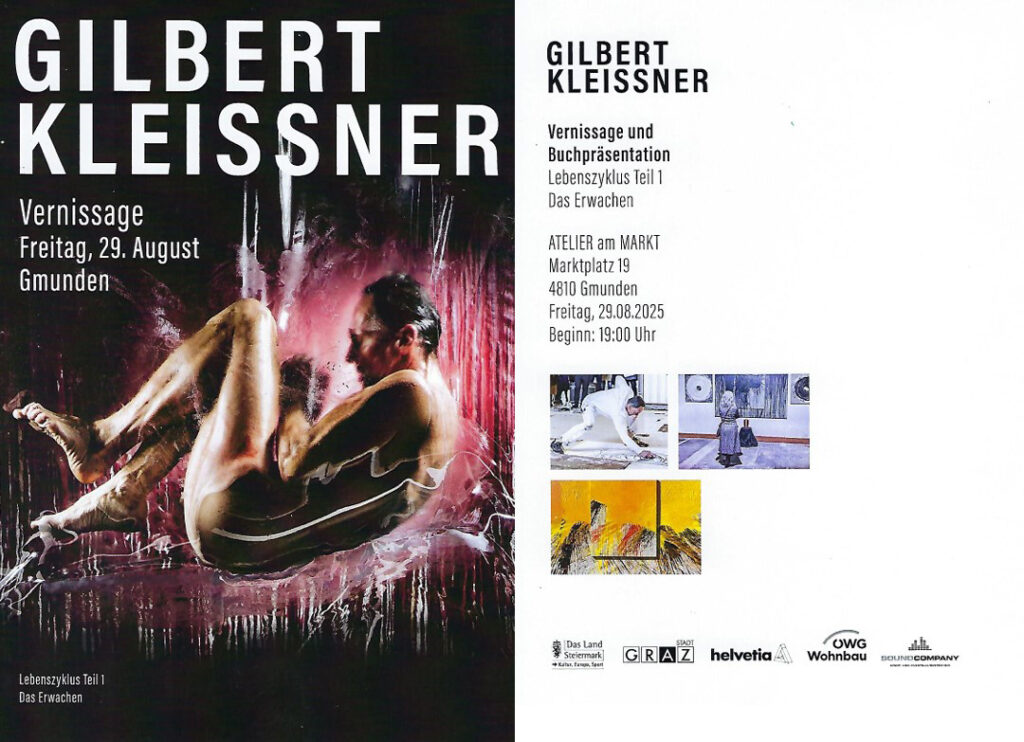 Gilbert Kleissner Vernissage im Atelier am Markt in Gmunden